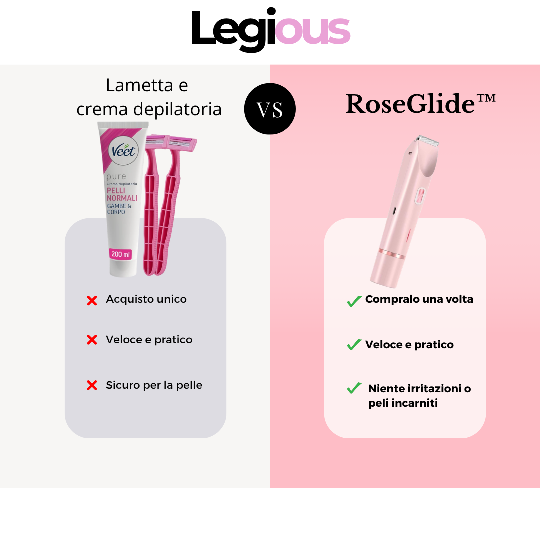 RoseGlide™ - Depilazione Perfetta in Soli 5 min