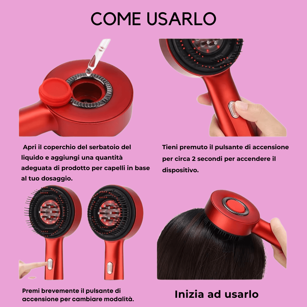 GlowBrush™- Massaggiatore per la Crescita dei Capelli di Legious
