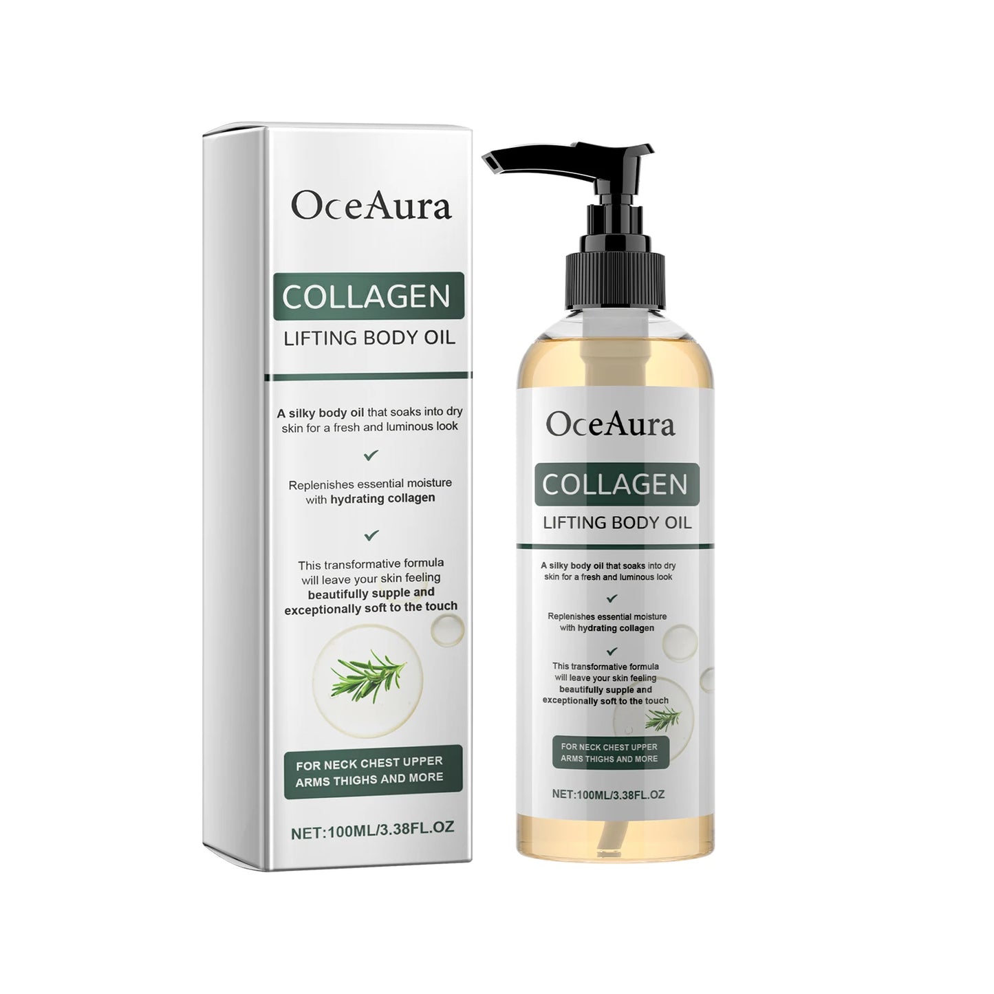 OceAura - Olio al Collagene | Massaggio Contro la Cellulite